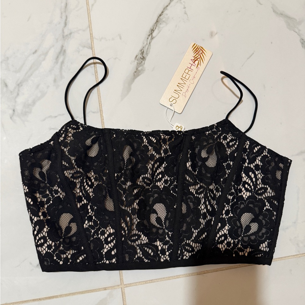 Lily lace cami top summer haus